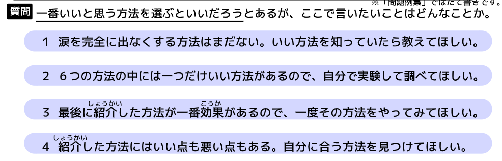 Đề thi mẫu đọc hiểu JLPT N3 - mondai 6 jlpt.jp
