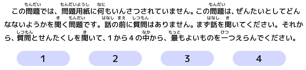 Đề thi mẫu nghe hiểu JLPT N3 - Mondai 3 -jlpt.jp