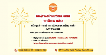 KẾT QUẢ THI JLPT