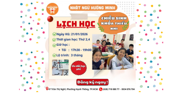 khóa học tiếng nhật thiếu nhi